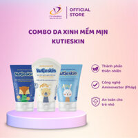 Combo Kem Chàm Sữa + Kem Dịu Da + Kem Dưỡng Ẩm Cho Bé Kutieskin - KKCAD01