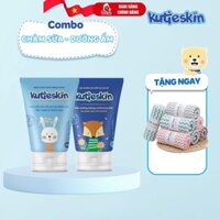 Combo Kem chàm sữa và Kem dưỡng ẩm Kutieskin cho bé