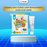 COMBO Kem chống hăm Bepanthen Balm 30g + Khăn vải khô Mipbi