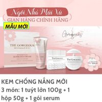 Combo Kem Chống nắng Múi Xù phiên bản Hồng - Nâng Tone - SPF50+ [ 150g ]