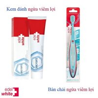 Combo kem đánh răng ngừa viêm lợi và bàn chải Edelwhite, Thụy Sĩ