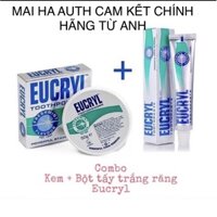 Combo kem đánh răng và bột làm trắng răng Eucryl