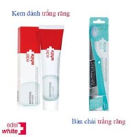 Combo kem đánh trắng răng và bàn chải Edelwhite, Thụy Sĩ