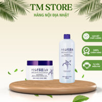 Combo Kem Dưỡng Ẩm Và  Nước Hoa Hồng Naturie Skin Conditioning Gel Nhật Giúp Dưỡng Da Sáng Mịn Giảm Thâm Se Khít Lỗ Chân