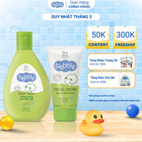 COMBO Kem dưỡng da Bebble Facial Cream 50ml + Sữa dưỡng thể Bebble Body Milk 200ml
