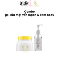 Combo Kem Dưỡng Da Body Chống Nắng + Gel Rửa Mặt Yến Mạch Wicbe - Sosenco