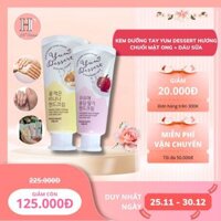 Combo Kem dưỡng da tay Hàn Quốc hương Chuối Mật Ong + Dâu sữa