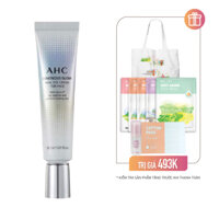 Combo Kem Dưỡng Làm Sáng Vùng Da Mắt AHC LUMINOUS GLOW REAL EYE CREAM FOR FACE 30ml (Tặng 5 Mặt Nạ Beauty Box & Bông Cotton 80pcs + Tinh Chất Dưỡng Sáng Da AHC PEONY 10ml + Túi canvas)