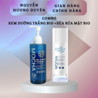 Combo kem dưỡng trắng da BIO mocha + Sữa rửa mặt BIO