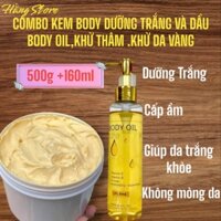 Combo kem dưỡng trắng da body ,dưỡng trắng,cấp ẩm cho da, kem body siêu kích trắng