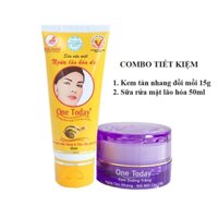 Combo kem dưỡng trắng tàn nhang đồi mồi cao cấp ốc sên One Today 15g + sữa rửa mặt ngừa lão hóa mỹ phẩm Đăng Dương