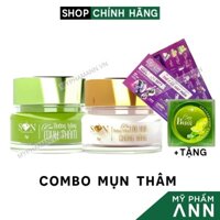 Combo Kem Face Mụn Thâm Son + Kem Face Dưỡng Trắng Da Son Cosmetics Chính Hãng Nguyễn Tiên