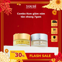 Combo Kem giảm nám tàn nhang dưỡng trắng căng bóng da YOUDI 7gam