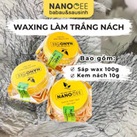 Combo Kem Khử Mùi Hôi Nách Bà Bầu + Sáp Wax Lông Nách An Toàn Cho Mẹ Bầu & Mẹ Sau Sinh NANOCEE