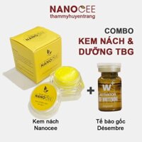Combo Kem Khử Thâm Nách NANOCEE + Dưỡng Trắng Nách Tế Bào Gốc Desembre Hàn Quốc