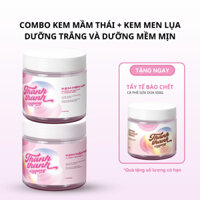 Combo Kem Mầm Thái & Kem Men Lụa Dưỡng Trắng và Dưỡng Mềm Mịn Da Body tặng 1 TTBC Cafe Sữa dừa 500gr