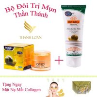 Combo Kem mụn,Trắng da, Xóa tàn nhang,thâm,Liền Sẹo- 10 Tác Dụng+Sữa rửa mặt trắng da OHIO-Tặng ngay mặt nạ mắt collagen