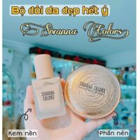 COMBO Kem Nền + Phấn phủ  Sivanna Colors  chuyên kiềm dầu và che khuyết điểm