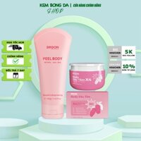 [Combo] Kem Peel Body Retinol Hồng BEGON 100gr + Kem Dưỡng Body Dâu Tằm X4 150gr Hỗ Trợ Giảm Thâm Sạm Đều Màu Da