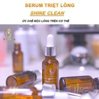 Combo Kem Tẩy Lông Shine Clean 120ml Triệt Lông các vùng bẹn, chân tay, vùng kín - Tặng kèm Serum