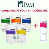 Combo Kem Ủ Tóc Kirin Professional 1000ML + Xịt dưỡng tóc Kirin 250ML