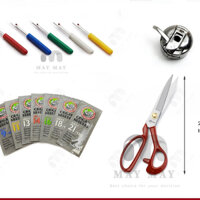 Combo kéo cắt vải, kéo nhấp chỉ và phụ kiện cho máy may gia đình