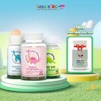 Combo kẹo dẻo Calcium Vitamin D Gummy + Kẹo dẻo Omega Gummy + Viên nhai Lutein Gummy giúp bé mắt sáng dáng cao