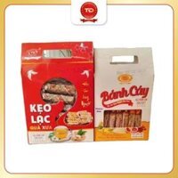 Combo Kẹo Lạc (350g) + Bánh cáy (400g) Vị truyền thống Thiên Đức - Đặc sản Làng Nguyễn Thái Bình Cake