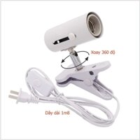 Combo Kẹp đèn sưởi UVA+UVB và bóng đèn sưởi cho rùa và bò sát