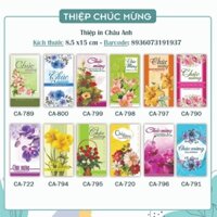 Combo khách đặt thiệp chúc mừng nhỏ 8.5x15cm