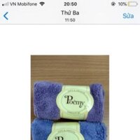 Combo khăn Poemy cho khách gồm 05 cặp khăn 20x21