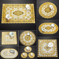 Combo khăn trải bàn 1 khăn 60x120cm + 1 khăn 40x80cm + 1 khăn 30x45cm
