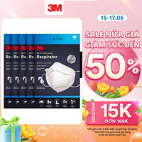 Combo Khẩu Trang 3M™ 9013 đạt chuẩn KN95, Ngăn ngừa bụi mịn PM2.5 Trắng Đen