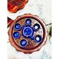 Combo khay trà và bộ ấm chén cao cấp cho bàn uống nước