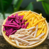 Combo Khoai lang sấy vàng - Tím - Khoai môn | Đặc sản Đà Lạt 500g
