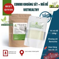 [Combo] Khoáng Sét và Vỏ Hạt Mã Đề VietHealthy nhuận tràng, tốt cho sức khỏe.