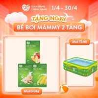 Combo khởi đầu 3 hộp bột ăn dặm Mămmy gồm bột yến mạch, bột trái cây, bột sữa bắp cho bé 6 tháng