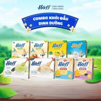 Combo Khởi Đầu Dinh Dưỡng Sữa Chua, váng sữa, cháo sữa, Phô mai trẻ em Hoff bổ sung dưỡng chất, vitamin, canxi 4 LỐC