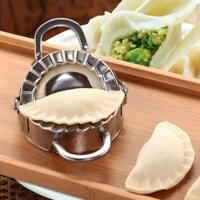 combo khuôn kẹp và khuôn cắt vỏ bánh làm bánh bột nhân thịt ( há cảo, bánh bao, bánh gối) bằng inox 304