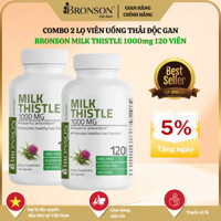 Combo Khuyến Mãi 2 Bổ Gan Lọc Gan Bronson Milk Thistle 1000mg 120 Viên x2