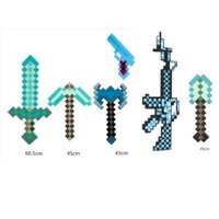 Combo kiếm cúp rìu thần xẻng súng kim cương minecraft
