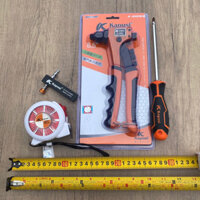 Combo Kìm Rút Đinh Tán, Thước Lỗ Ban, Tua Vít, Mũi Vít Bake Kapusi Cao Cấp