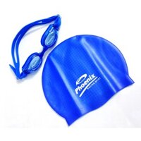 COMBO kính bơi mũ bơi Phoenix xanh