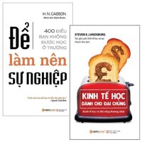 Combo Kinh Tế Học Dành Cho Đại Chúng  Để Làm Nên Sự Nghiệp Bộ 2 Cuốn