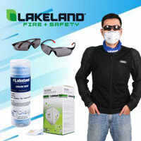 [Combo] Kính Thể Thao Thời Trang Chống Bụi, Chống Gió UV + Khăn Đa Năng, Làm Mát + Khẩu Trang M100V Có Van Thở Lakeland
