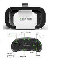 Combo Kính Thực Tế ảo 3D VR Shinecon 5.0 Thế Hệ Mới+ Tay cầm chơi game bluetooth 3.0