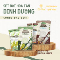 Combo KINKA Dinh Dưỡng - Bột Hòa Tan Hạt Sen Sữa & Đậu Xanh Sữa Thơm Ngon Sánh Mịn Cho Bữa Sáng Đầy Năng Lượng