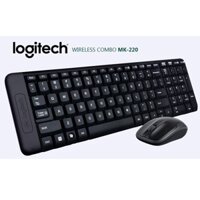 Combo ko dây Keyboard + Mouse Logitech MK220 Chính hãng (Có pin, 2xAAA, 2xAA)