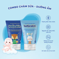 Combo Kutieskin Kem bôi chàm sữa và Kem dưỡng ẩm lành tính cho da em bé không chứa Corticoid(kkca01)