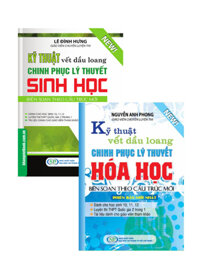 Combo Kỹ Thuật Vết Dầu Loang Chinh Phục Lý Thuyết Hóa Học + Sinh Học (Bộ 2 Cuốn)